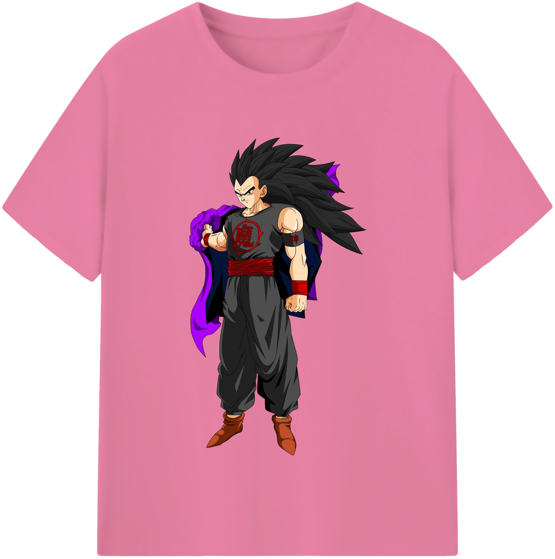 （画像用） ドラゴンボール ベジータ四世（Bejīta Yonsei）DRAGON BALL Vegeta IV 綿100％半袖Tシャツ（フロントプリント）